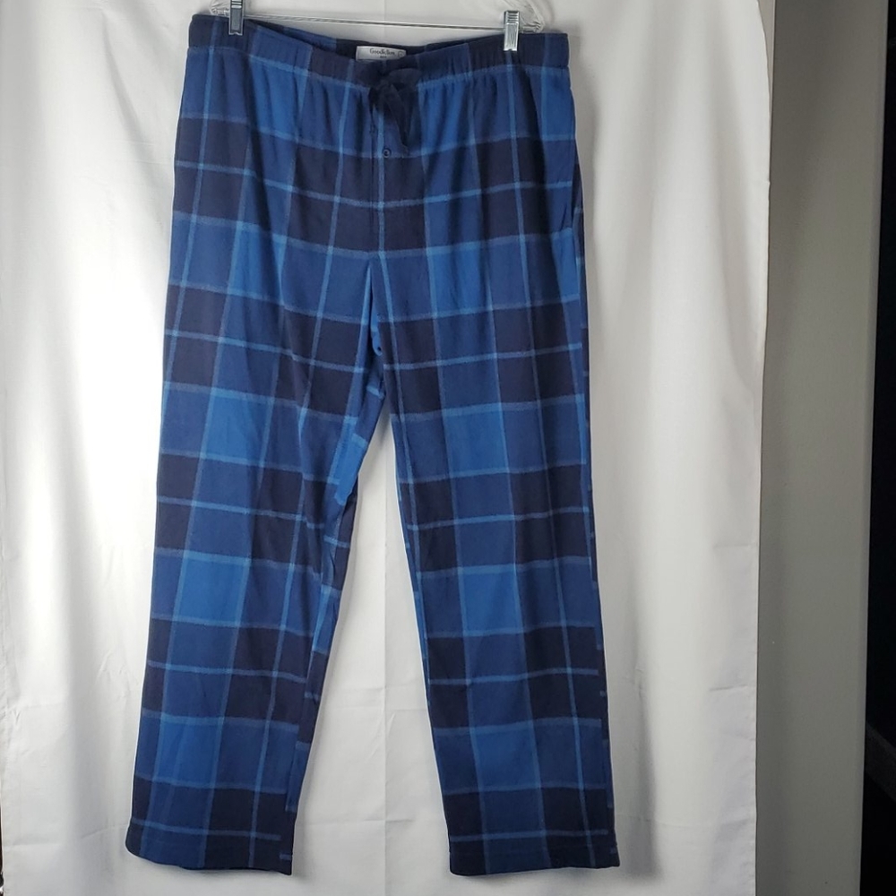 MEN'S BLUE FLEECE PAJAMA PANTS SIZE XL